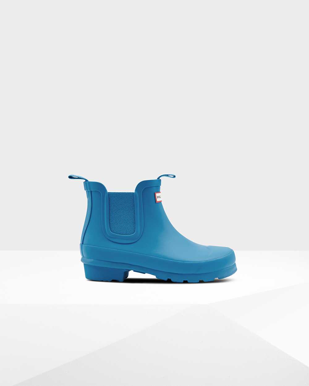 Kids Hunter Original Big Chelsea Boots Blue | EXHLAR-961